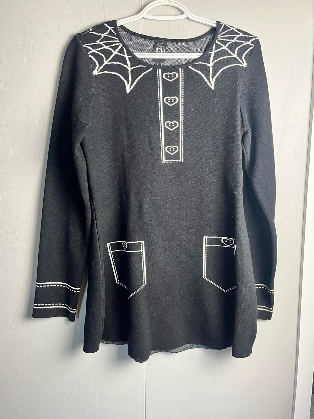 The Grave Girl Mini Sweater Dress. Size Large